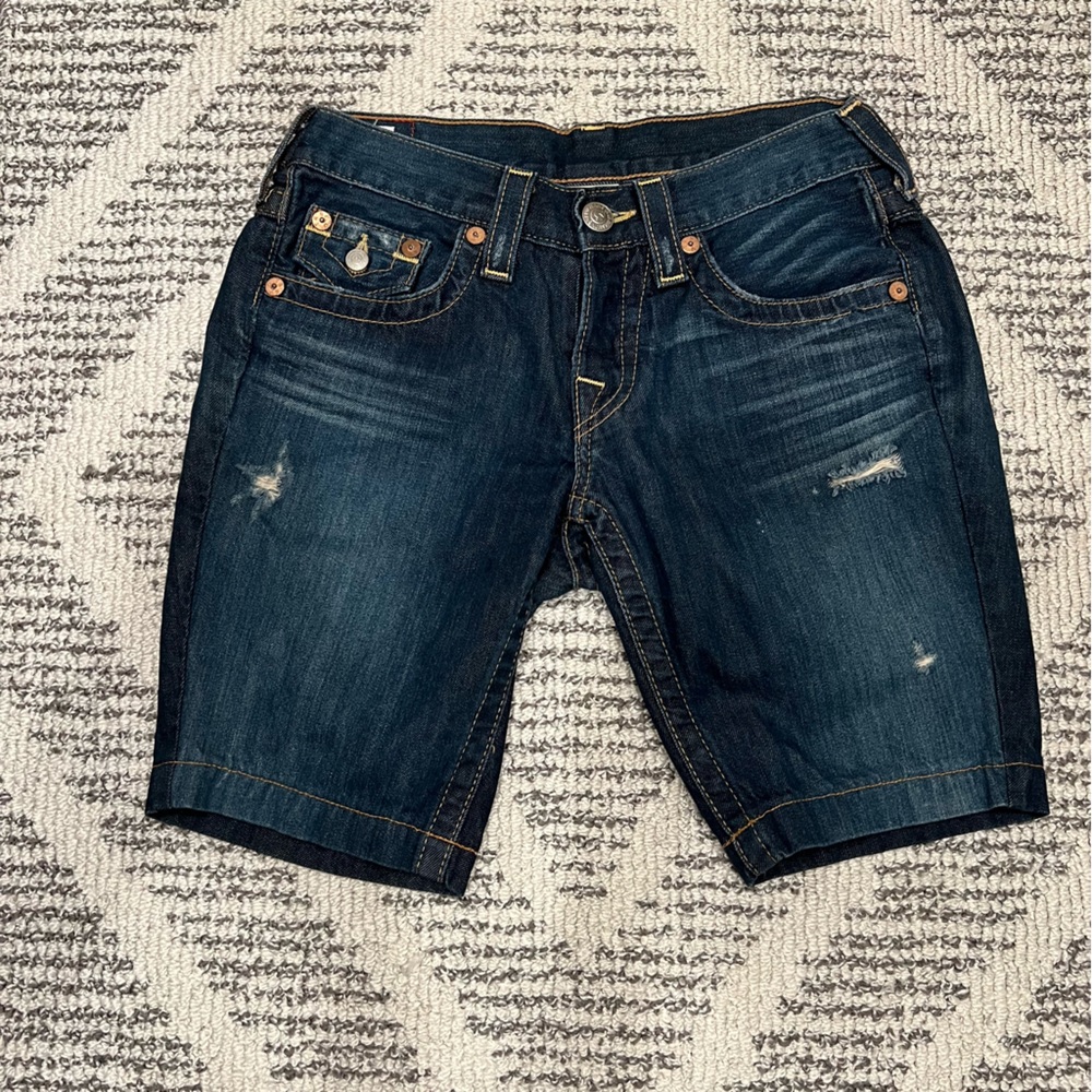 True‎ Religion "Riley" Denim Shorts - Made in USA